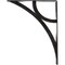 Ekena Millwork Galveston Wrought Iron Bracket, (Triple center brace), Antiqued Silver 2"W x 12"D x 15"H BKTM02X12X15TGLASV - alternate 8